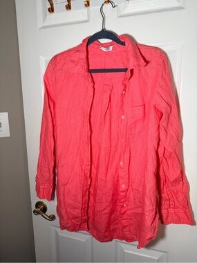 Monday swim Coral Button-Down Shirt